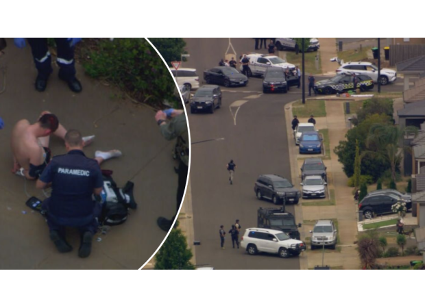 Arrest made after man holds father and child hostage.