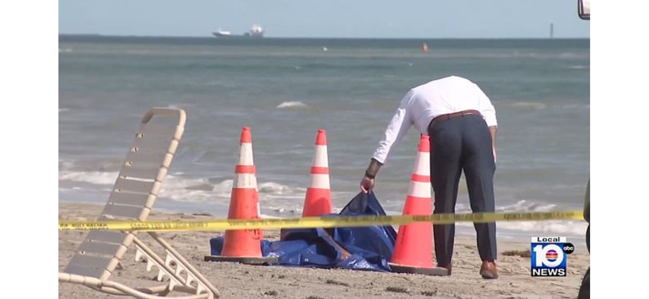 A person's head discovered on a well-known beach for visitors.