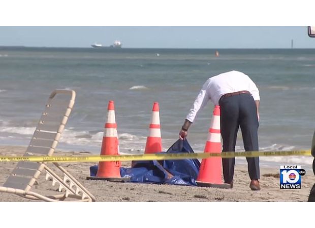 A person's head discovered on a well-known beach for visitors.