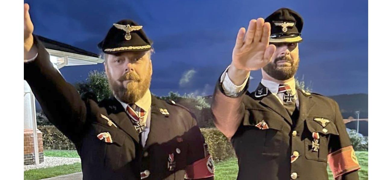 Pictures of British soldiers wearing Nazi costumes at a party were exposed to the public.
