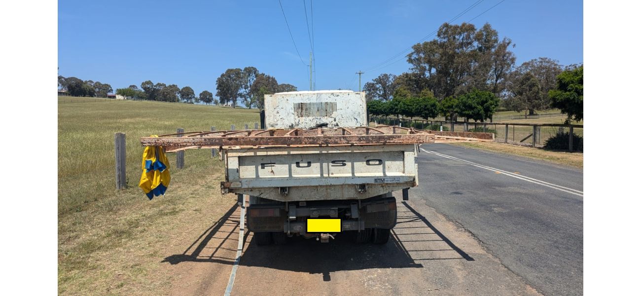Driver fined for taking excessively large load on road