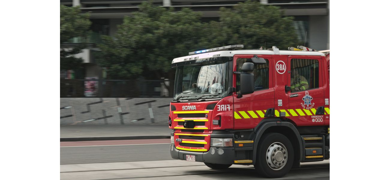 Firefighters are unable to access their stations due to a 3G shutdown, causing them to resort to jumping over fences.