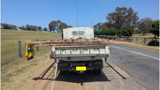 Driver fined for taking excessively large load on road