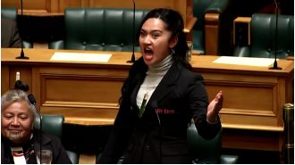 Anger in New Zealand parliament as Haka is performed in opposition to debated legislation.