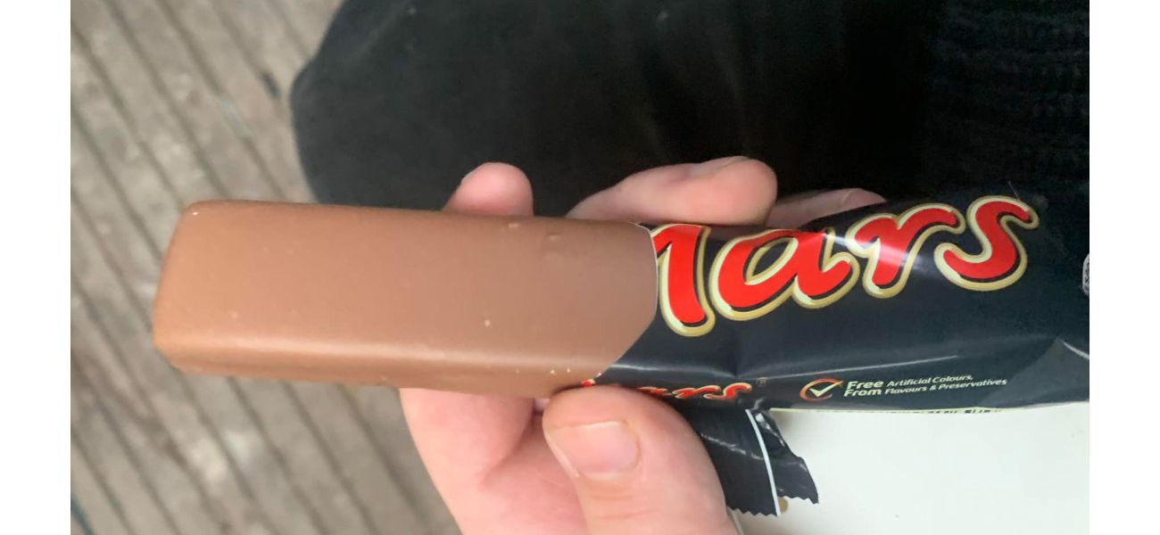 Man's finding in Mars bar is unsettling, occurring only once in 2.5 million attempts.