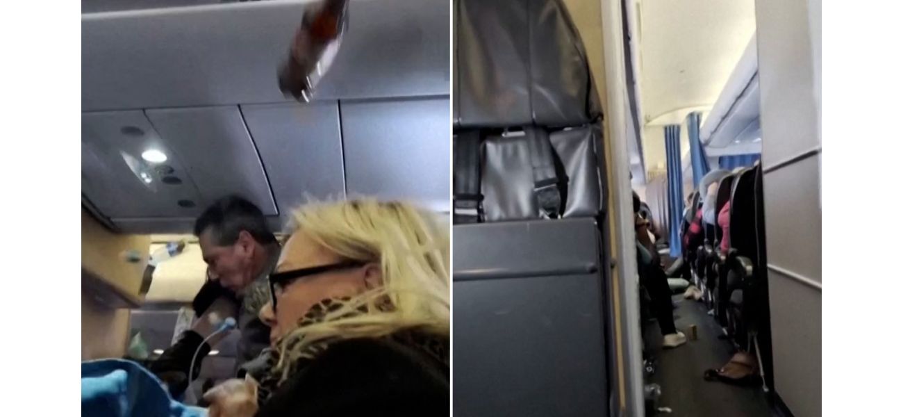 Plane passengers cry out as aircraft experiences strong turbulence while flying above the North Atlantic.