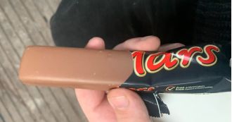 Man's finding in Mars bar is unsettling, occurring only once in 2.5 million attempts.