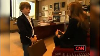 People are surprised by four-year-old Barron Trump's voice.