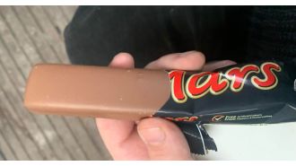 Man's finding in Mars bar is unsettling, occurring only once in 2.5 million attempts.