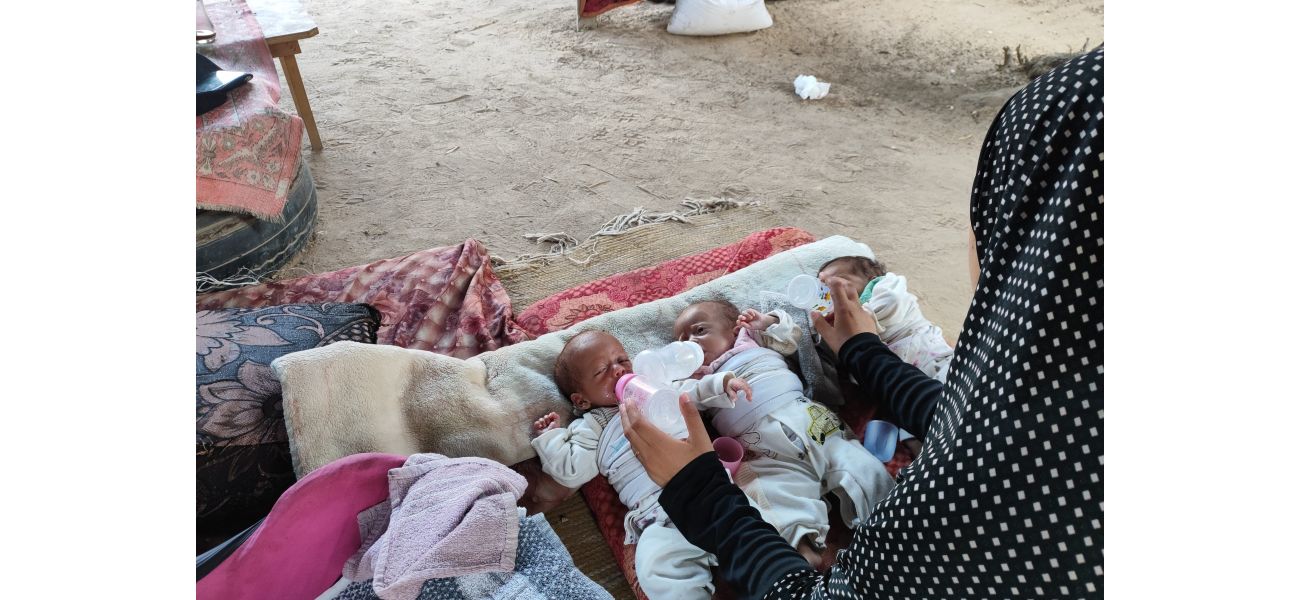 Family in Gaza living in a constant state of danger and instability due to ongoing conflict.