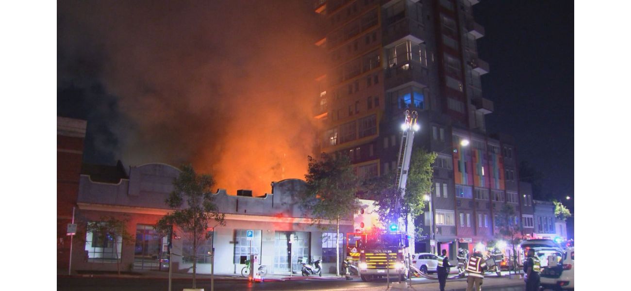 100+ people forced to flee as fire destroys empty factory.