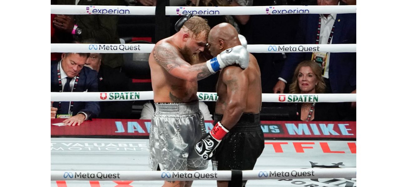 Fans spent $2 million to view Tyson vs Paul from these seats.