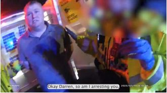 Ex-councillor stabbed helpless wife while she comforted their infant.