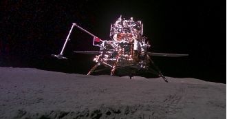 Ancient rock confirms volcanic activity on dark side of moon over 4 billion years ago.