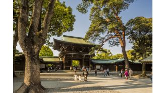 A visitor was apprehended for vandalizing a well-known shrine in Tokyo.