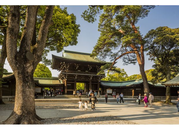 A visitor was apprehended for vandalizing a well-known shrine in Tokyo.