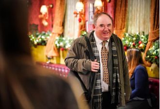 EastEnders market manager Mr Lister has once again taken an interest in Honey in a disturbing manner.