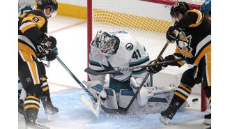 Sharks come back against Penguins but only earn one point as road trip concludes.