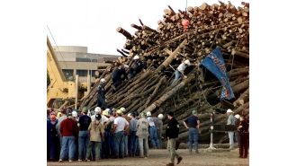 Texas A&M commemorating 25 years since bonfire collapse that claimed 12 lives.