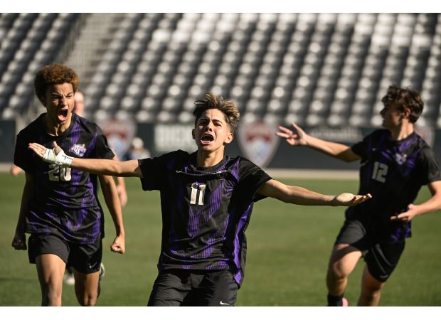 Holy Family boys' soccer team takes home the 3A state championship with a winning golden goal.