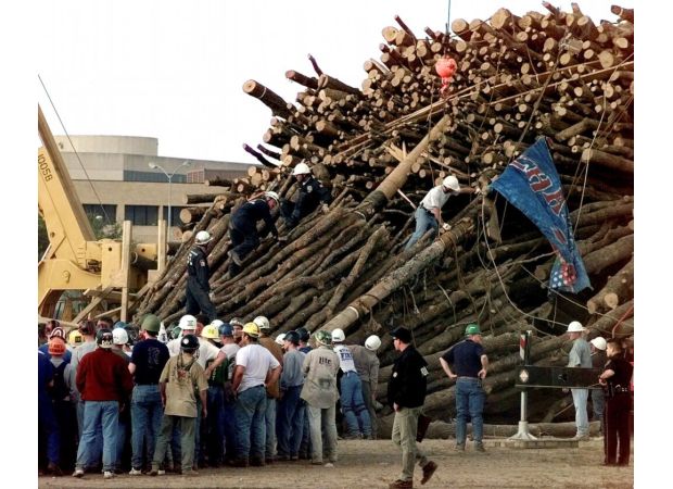 Texas A&M commemorating 25 years since bonfire collapse that claimed 12 lives.