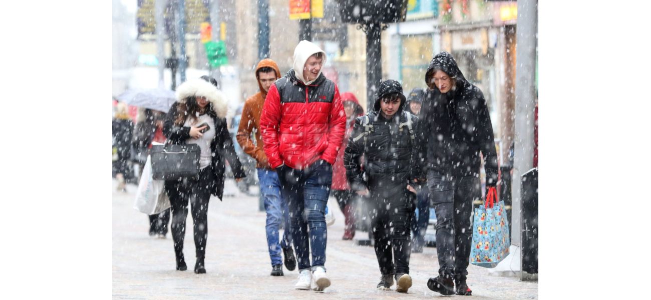 A map reveals predicted snowfall of up to 20cm in various parts of the UK, according to Met Office forecasts.