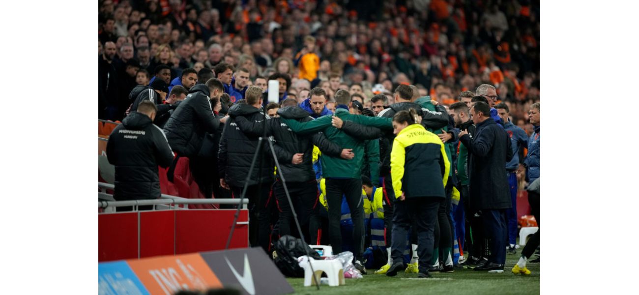 Hungarian coach Szalai addresses collapse during game against Netherlands.