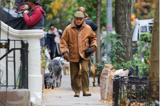 An iconic 80s movie celebrity appears quite different while out in New York City.