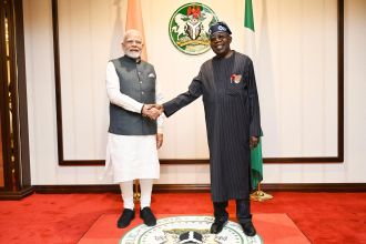 Leaders of India and Nigeria promise to improve security relations and aid for developing nations.