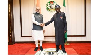 Leaders of India and Nigeria promise to improve security relations and aid for developing nations.