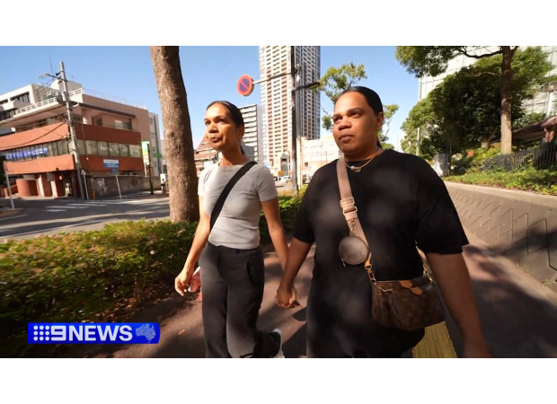 Nelson's daughters reach Japan before Australian grandmother's highly-anticipated trial begins.