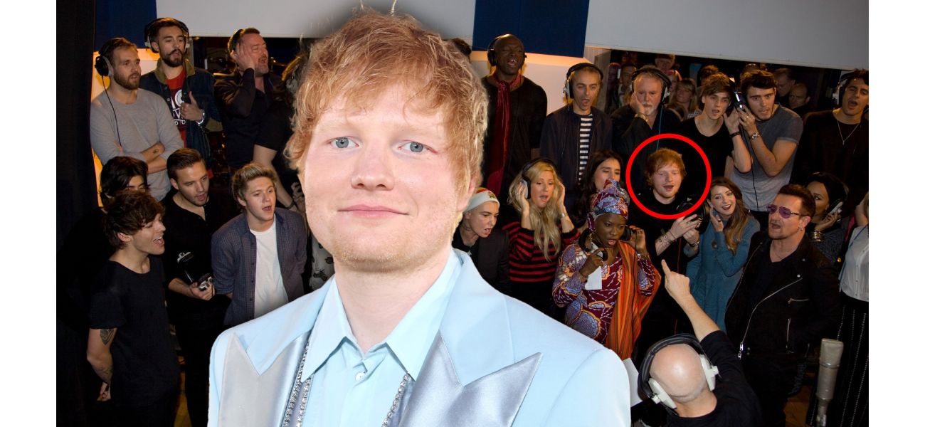 Ed Sheeran didn't give permission for his vocals to be used in the Band Aid 40th release.