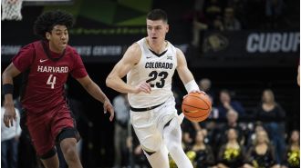 CU men's basketball dominates Harvard to remain undefeated at 4-0.