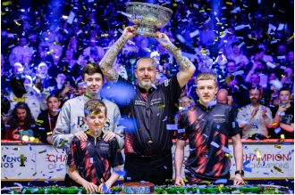 At Champion of Champions, snooker legend Mark Williams defies his age with another triumph and is hailed a hero.