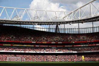 Arsenal aims to expand Emirates stadium to surpass Manchester United's Old Trafford in size.