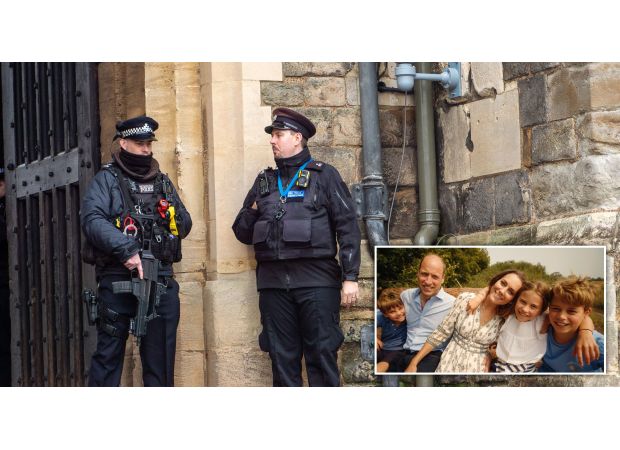 Burglars invaded Windsor home while royal family slept.