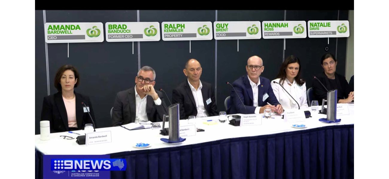 Executives from Woolworths were questioned at a regulatory hearing about their business practices.