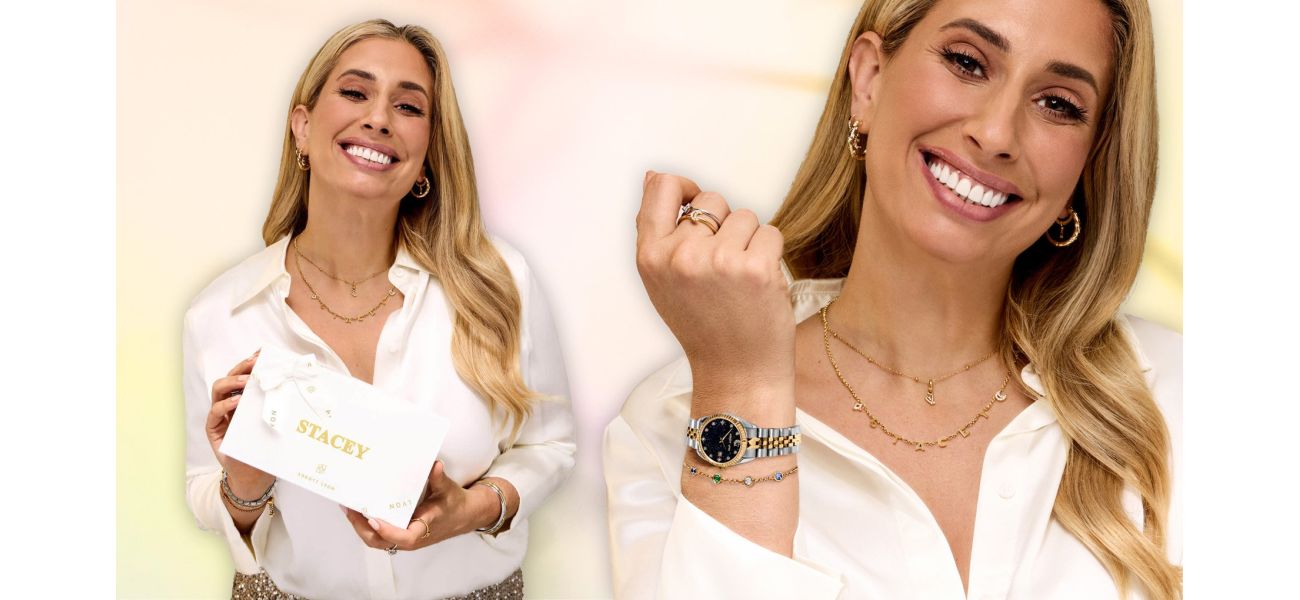 Abbott Lyon debuts Stacey Solomon's holiday jewelry line, featuring celestial motifs.