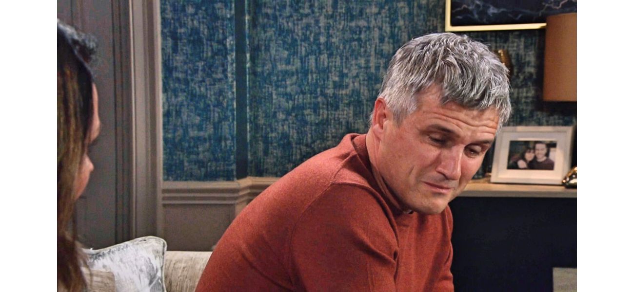Caleb from Emmerdale shows rare vulnerability and confesses, causing him to break down in tears.