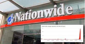 Nationwide's app crashes, preventing users from logging into their accounts.