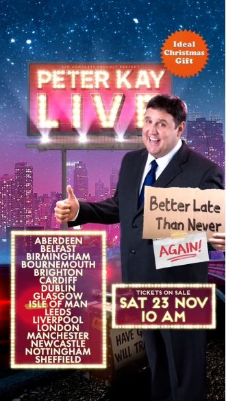 Peter Kay shocks fans with exciting news as he makes surprise appearance following successful tour.