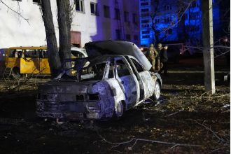 Map represents size of recent Russian missile attack against Ukraine.