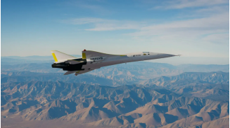 Next-gen supersonic jet dubbed 'Son of Concorde' sets new record, completing New York flight in just 3.5hrs.