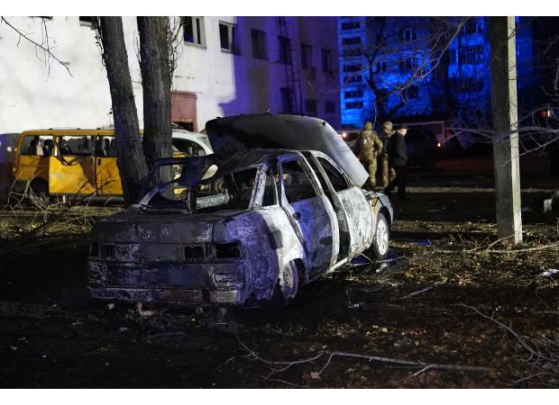 Map represents size of recent Russian missile attack against Ukraine.