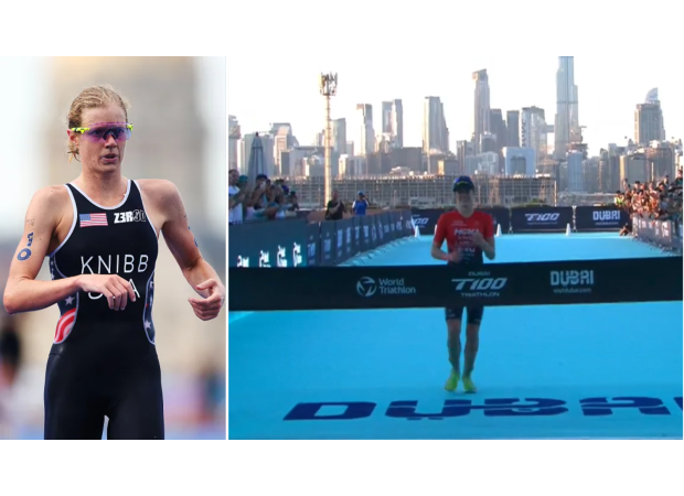 Athlete overcomes embarrassing bathroom incident to win World Championship in triathlon.