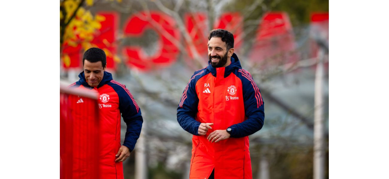 Ruben Amorim's first Manchester United training session included his chosen starting XI.