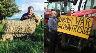 Farmers getting ready to close central London in opposition against Labour's proposed taxes.