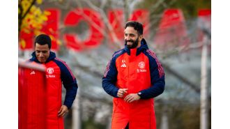 Ruben Amorim's first Manchester United training session included his chosen starting XI.