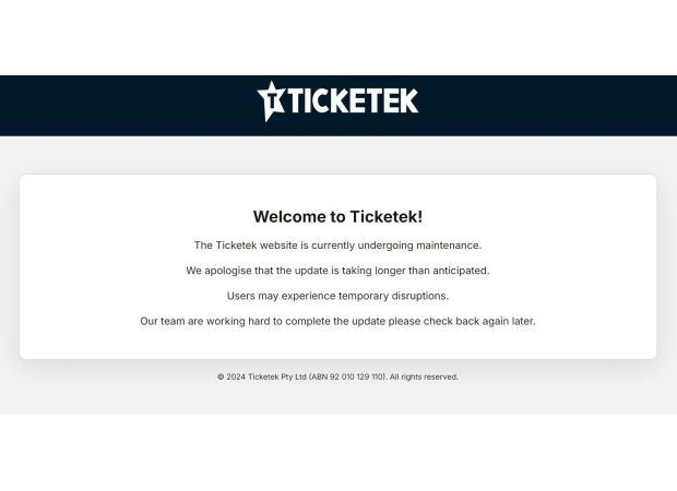 Ticketek website shutdown temporarily after security threat
