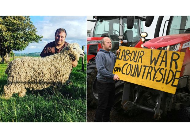 Farmers getting ready to close central London in opposition against Labour's proposed taxes.